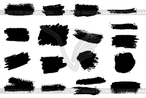 Set of grunge brush strokes. design element - vector clipart