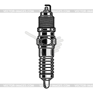 Spark plug . Design element for emblem, sign, - vector clip art