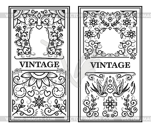 Vintage frame on light background. design element - vector clip art