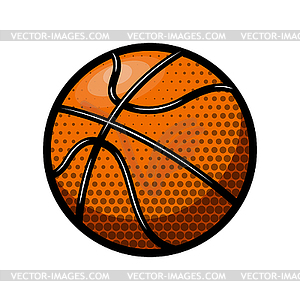 Basketball ball . Design element for logo, label, - vector clip art