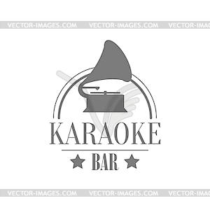 Vintage Music Player Karaoke Premium Quality Bar - vector image