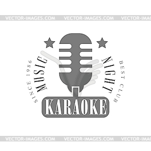 Vintage Microphone Karaoke Premium Quality Bar - vector clip art