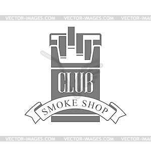 Cigarette Smoke Shop Premium Quality Smoking Club - vector clipart