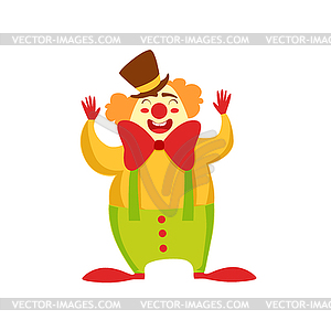 Clown Entertainer Kids Birthday Party Happy - vector image