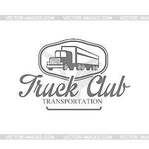 Transportation Heavy Trucks Company Club Logo - vector EPS clipart