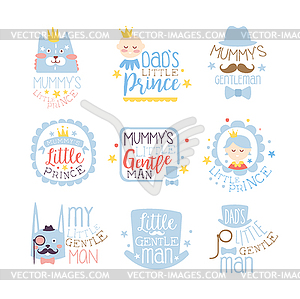 Little Prince Set Of Prints For Infant Boy Room Or - vector clipart