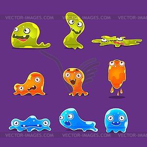 Sluggish Blob Emoji Cartoon Primitive Fantastic - vector image