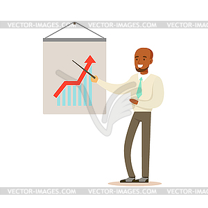 Sales Specialist Business Office Employee In - vector image