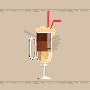 Coffee Cocktail Icon of Set Of Coffee Shop Drinks - royalty-free vector image