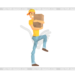 carrying boxes clipart