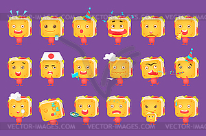 Sandwich Character Set - vector clipart