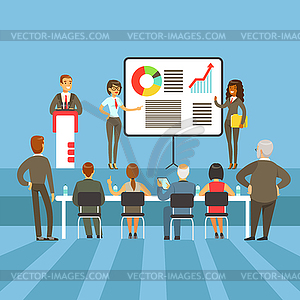 Regular Business Results And Achievement - vector image