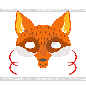 Red Fox Head Animal маска, Детский карнавал Маскировка - векторный рисунок