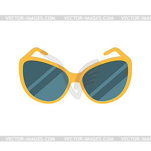 Stylish Dark Shades Eye Protection Against Sun - vector image