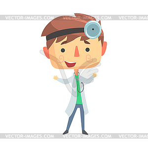 Boy Doctor, Kids Future Dream Professional - vector clipart / vector image