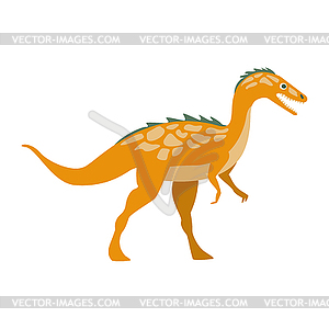 Predator Raptor Dinosaur Of Jurassic Period, - vector image