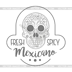 Restaurant Fresh And Spicy Mexican Food Menu Promo - vector image