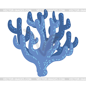 Синий Антлер Мягкий коралл, Тропический риф - клипарт в векторе