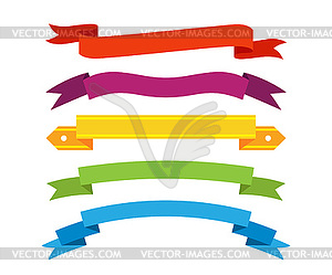 Set of retro ribbons and labels.  - vector clipart / vector image