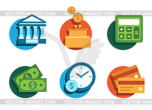 Banking icons - vector clipart