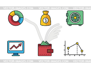 Banking icons - vector image