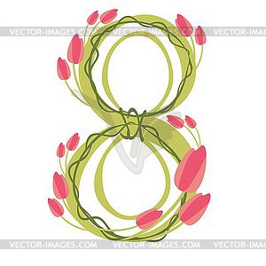 March International Womens Day - color vector clipart