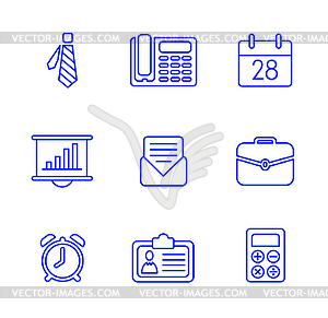 Business icons - vector image