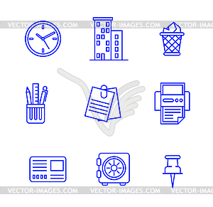 Business icons - vector clipart