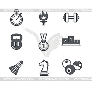 Sport icons - vector clipart / vector image