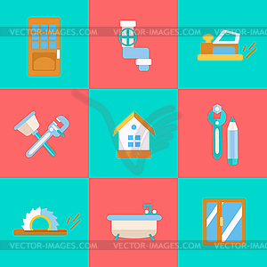 Home Repair Icons - vector clipart