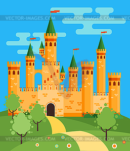 FairyTale castle - vector clipart