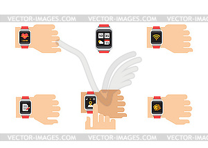 Smartwatch Icons. Smart Watches - vector clipart