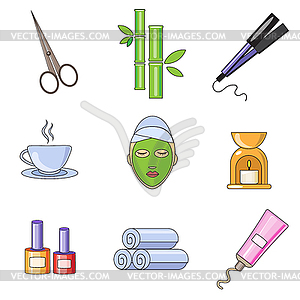 Woman in Beauty and Spa Salon - vector clipart