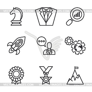 Business, Strategy and Human Resource - vector clipart