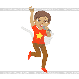 boy singer clipart