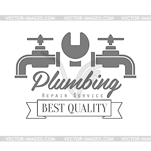 Best Quality Plumbing Repair and Renovation - vector image