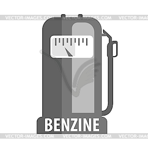 Gasoline pump nozzle, fuel pump petrol station. Flat - vector image