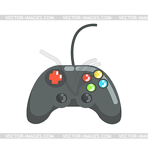 Video game controller, gamepad. Colorful cartoon - vector clipart