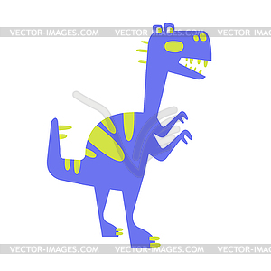 Colorful funny dinosaur. Prehistoric animal - vector image