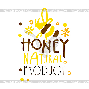 Honey natural product logo. Colorful - vector image