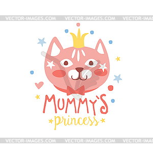 Знак принцессы мамми, красочный - изображение в векторном виде