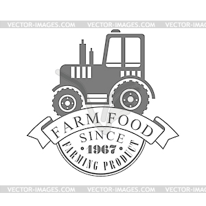 Farm food farming product since 1967 logo. Black an - vector image