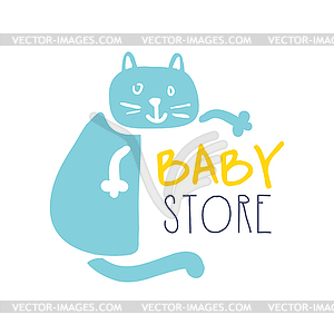 Baby store logo colorful - vector clipart