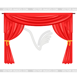 Theater stage drape curta - vector clip art