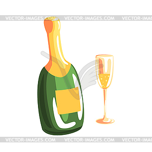 champagne cartoon