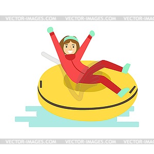 snow sliding clipart