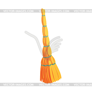 Retro cleaning and dusting broom cartoon - vector EPS clipart