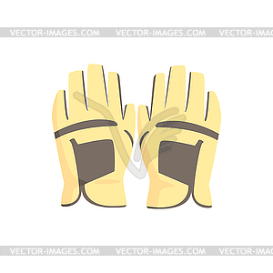 Golf gloves, sport equipment - royalty-free vector clipart