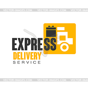 Экспресс-служба дизайна логотипа, - векторизованный клипарт