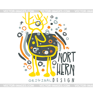 Nothern logo template original design, badge for - vector clipart